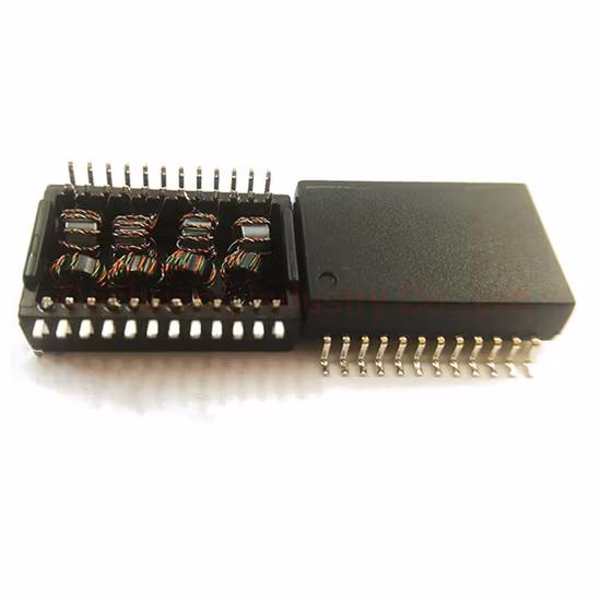 Preço baixo Amostra grátis filtro de rede gigabit ethernet isolamento circuito magnético smd dip toroidal módulo transformador lan elétrico para pcba