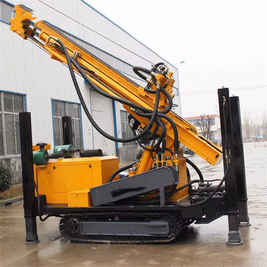 Plataforma de perfuração de poços de água com esteiras de ferro de alta qualidade de 300 m